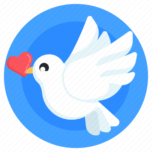 Love dove, love pigeon, pigeon, love sending bird, peace bird icon - Download on Iconfinder