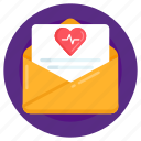 healthcare mail, heart mail, email, letter, heart letter
