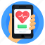 online healthcare, medical app, heart rate app, electrocardiogram, heart app 