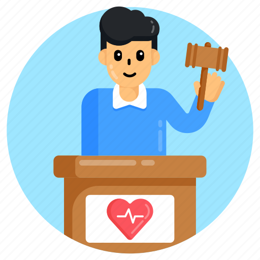 Medical law, heart law, speech, podium, rostrum icon - Download on Iconfinder