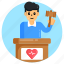 medical law, heart law, speech, podium, rostrum 