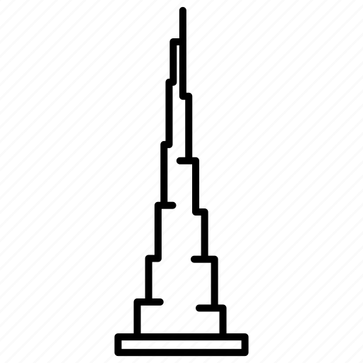 Burj, dubai, high, highest, landmark, saudi arabia, tower icon - Download on Iconfinder