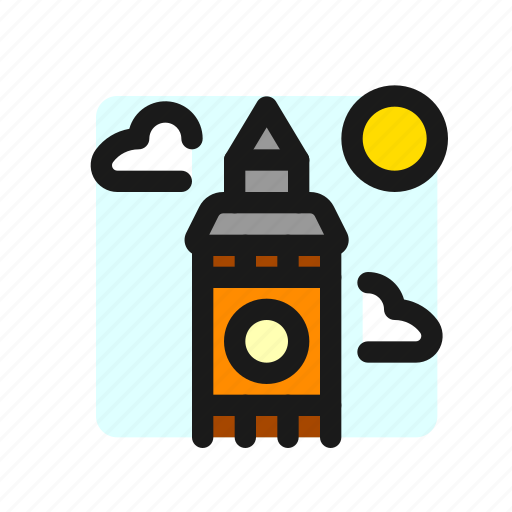 Big, ben, clock, tower, england, uk, culture icon - Download on Iconfinder