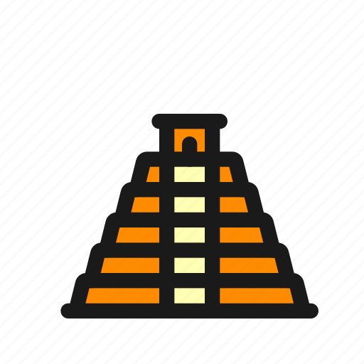 Maya, pyramid, mexico, landmark, mesoamerican, architecture, aztec icon - Download on Iconfinder