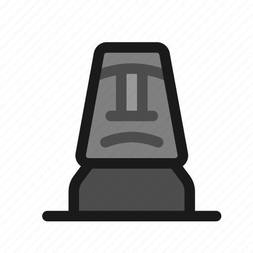 Moai, statue, easter, island, landmark, monolith, stone icon - Download on Iconfinder