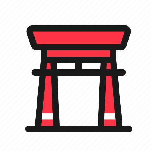 Torii, gate, japan, shrine, shinto, landmark, entrance icon - Download on Iconfinder