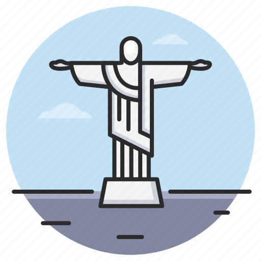 Christ the redeemer, jesus, brazil, landmark, tourism icon - Download on Iconfinder