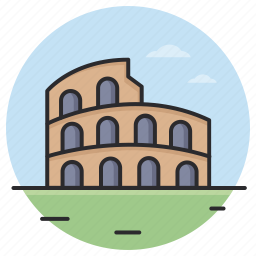 Colosseum, italy, landmark, monument, place icon - Download on Iconfinder