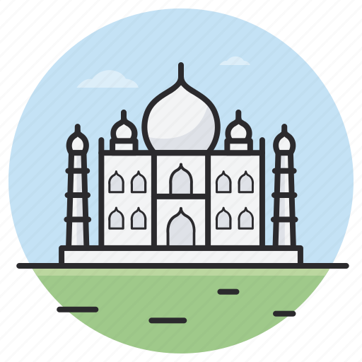 Taj mahal, india, historical place, landmark, monument icon - Download on Iconfinder