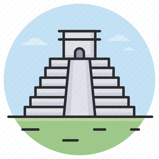Itza, kukulkan, landmark, pyramid, mexico, monument icon - Download on Iconfinder