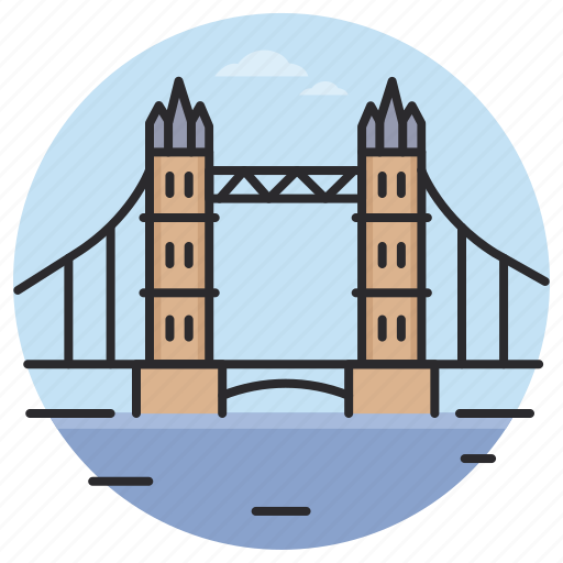 Tower bridge, uk, england, landmark, monument icon - Download on Iconfinder
