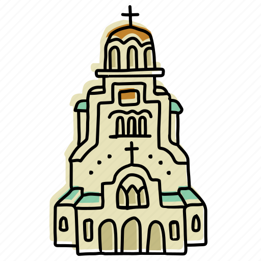 Alexander, buildings, bulgaria, cathedral, landmarks, nevsky, sketch icon - Download on Iconfinder