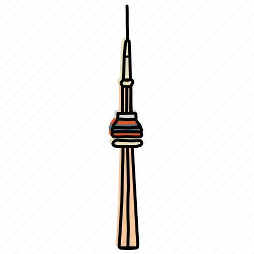 Buildings, canada, city, cn tower, landmarks, sketch, toronto icon - Download on Iconfinder