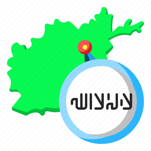 Afghanistan, asia, map, country, region, flag icon - Download on Iconfinder