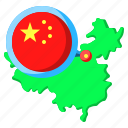 china, asia, map, country, state, flag