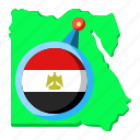 egypt, asia, map, country, region, flag