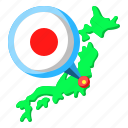 japan, asia, map, country, region, flag