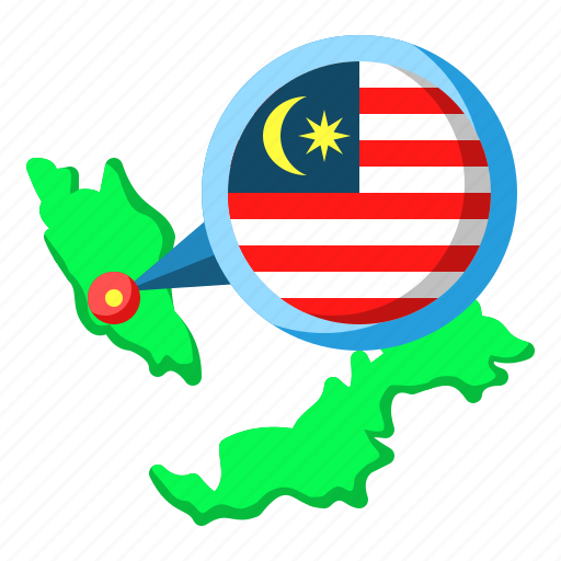 Malaysia, asia, map, country, region, flag icon - Download on Iconfinder