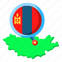 mongolia, asia, map, country, flag