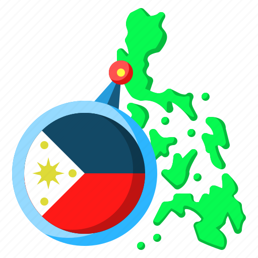 Philippines, asia, map, country, archipelago, flag icon - Download on Iconfinder