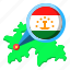 tajikistan, asia, map, country, state, flag 