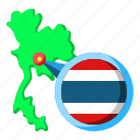 thailand, asia, map, country, region, flag