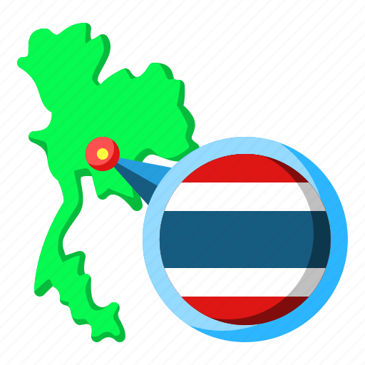 Thailand, asia, map, country, region, flag icon - Download on Iconfinder