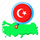 turkey, asia, map, country, location, flag
