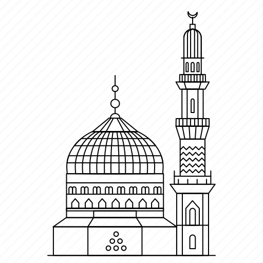Architecture, landmark, madina, monument, mosque icon - Download on Iconfinder