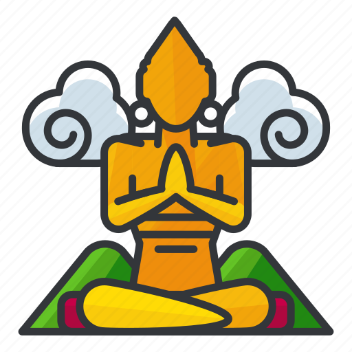 Asia, buddha, monuments, signatures, world icon - Download on Iconfinder