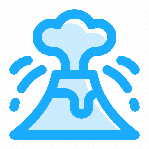 Climate, change, volcano, eruption, disaster, lava, world ozone day icon - Download on Iconfinder