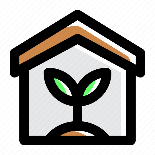 Eco house, green house, ecology, climate change, world ozone day icon - Download on Iconfinder