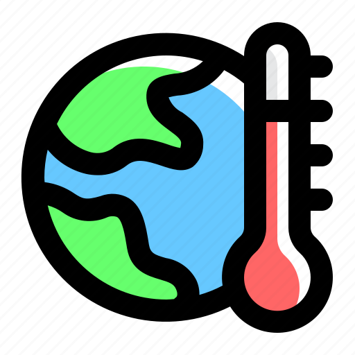 Global warming, hot temperature, earth, climate change, world ozone day icon - Download on Iconfinder