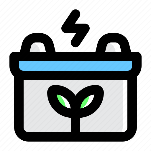 Green power, battery, energy, climate change, world ozone day icon - Download on Iconfinder