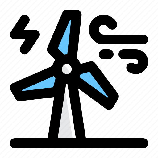 Windmill, wind energy, power, climate change, world ozone day icon - Download on Iconfinder