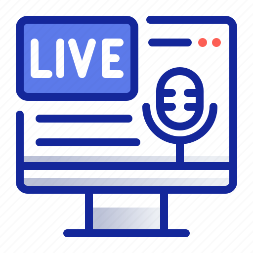 Live, computer, microphone, device icon - Download on Iconfinder