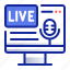 live, computer, microphone, device 