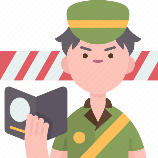 Immigration, officer, authorized, border, security icon - Download on Iconfinder