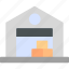warehouse, boxes, merchandise, shipping, warehousing 