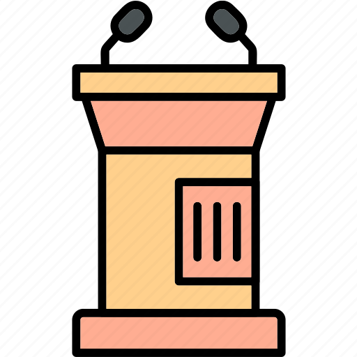 Lectern, address, speech, lecture, talk, podium, greet icon - Download on Iconfinder