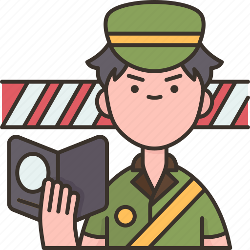 Immigration, officer, authorized, border, security icon - Download on Iconfinder