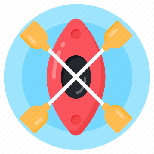 Rafting, canoe, boat, oars, kayak icon - Download on Iconfinder