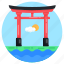 japanese gate, torii gate, japan landmark, japan monument, shinto shrine 