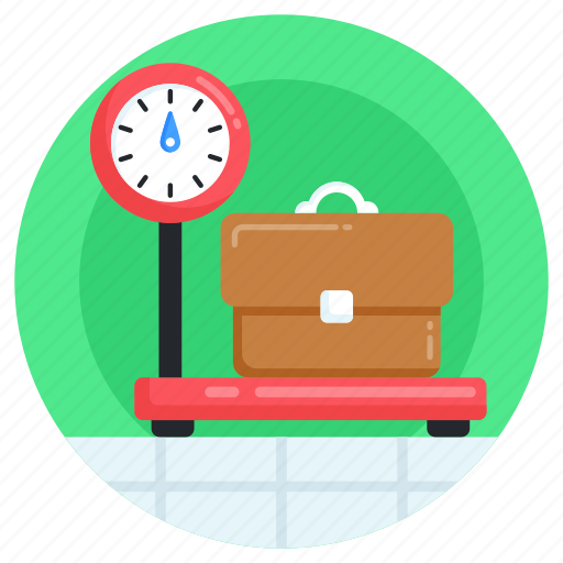 Bag weight, luggage weight, baggage weight, luggage scale, suitcase scale icon - Download on Iconfinder