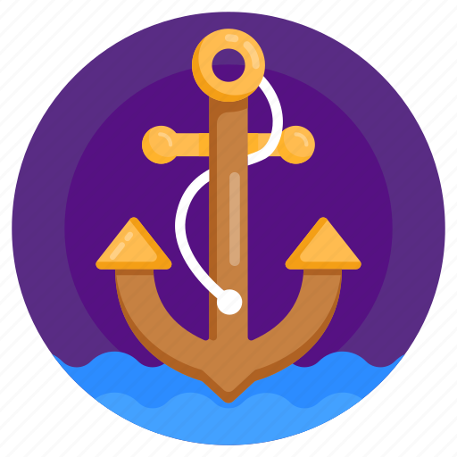 Ship navigation, anchor, stopper, ship stopper, armature icon - Download on Iconfinder
