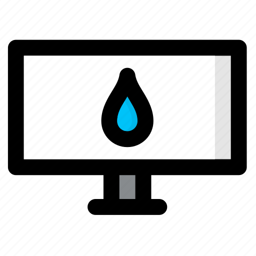 World, water, monitor, screen, tv, television, world water day icon - Download on Iconfinder