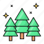 pine trees, plants, yulefest, traditional christmas, maginal, winter time 