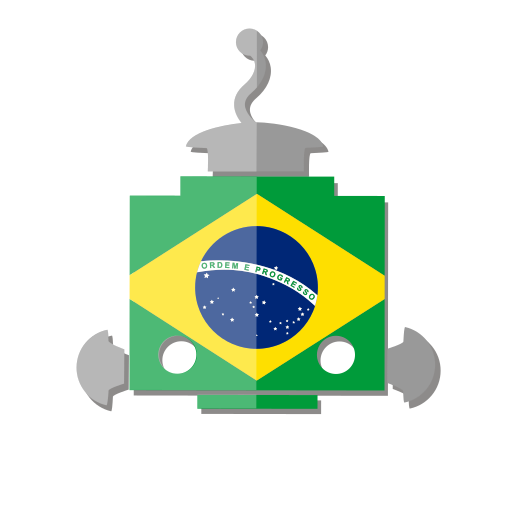 Bot, br, brazil, flag, robot, telegram icon - Free download