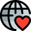 worldwide, love, heart, browser 