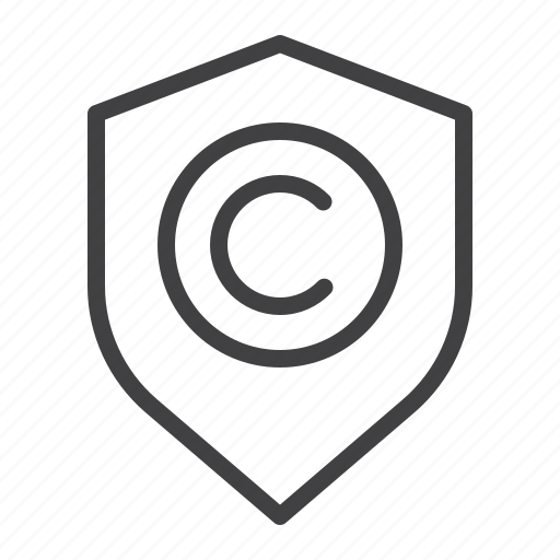 Shield, copyright, property, legal icon - Download on Iconfinder
